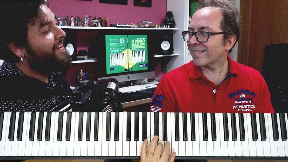 Tocar choro no piano e acordeon