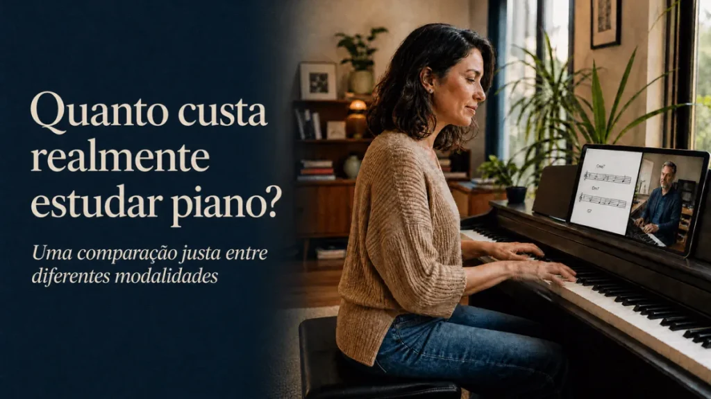 Quanto custa estudar piano